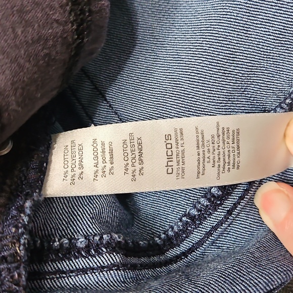 Fabulously Slimming, Chico's, Size 2 Short, Denim, Jeans, Stretch - Picture 4 of 11
